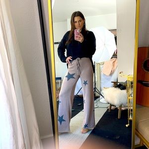 Cozy star detail sweatpants
